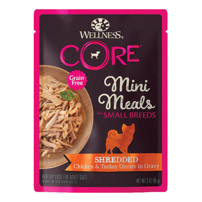 CORE - Small Breed Mini Meals Shredded Chicken & Turkey Dinner in Gravy - 85 g