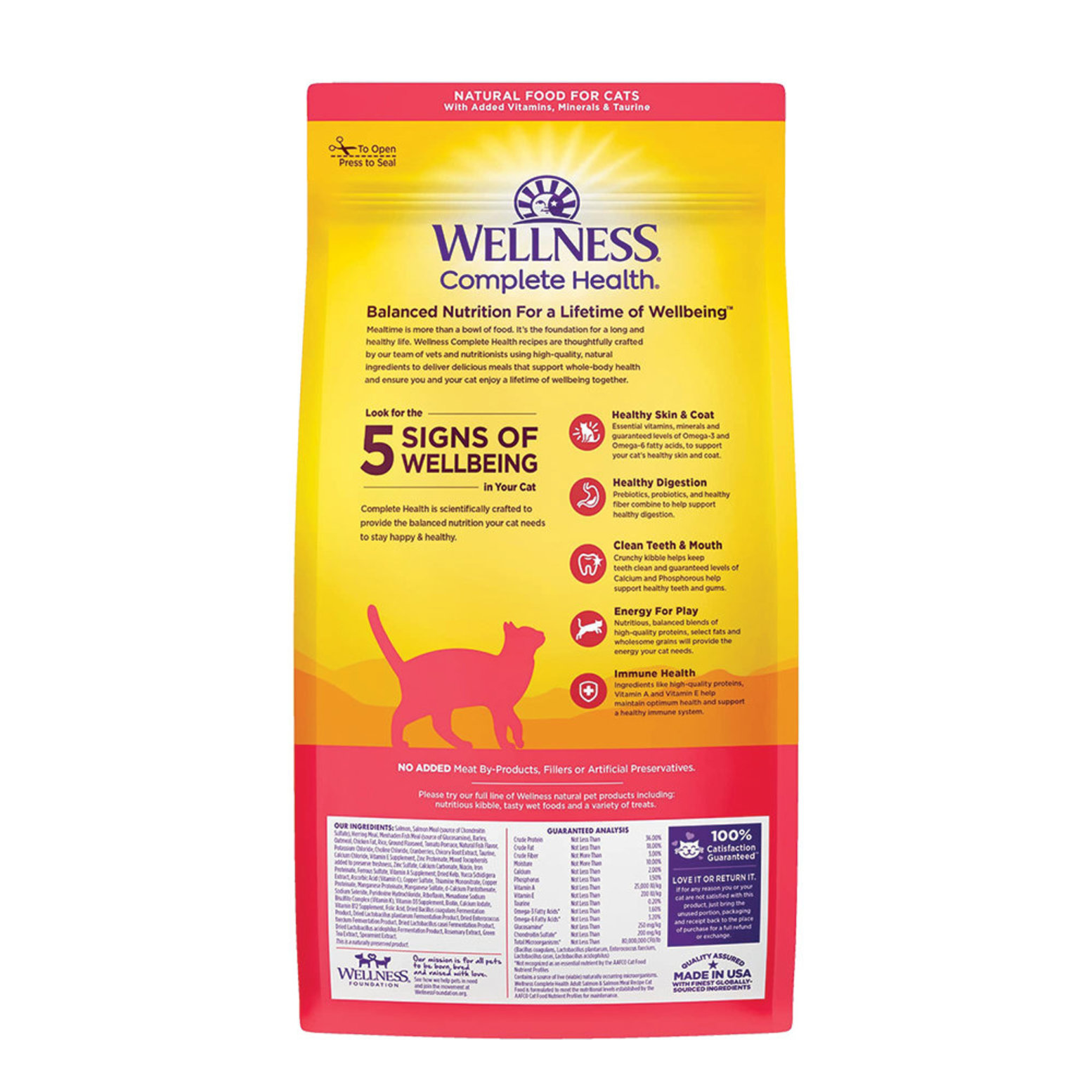 Wellness Feline Adult Complete Health Salmon 2.72 kg Ren s