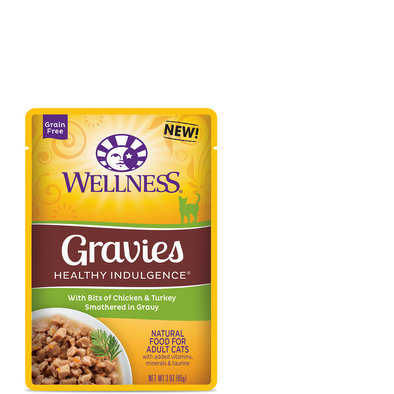 Wellness, Healthy Indulgence Gravies with Chicken & Turkey in Gravy - 85 g - Wet Cat Food