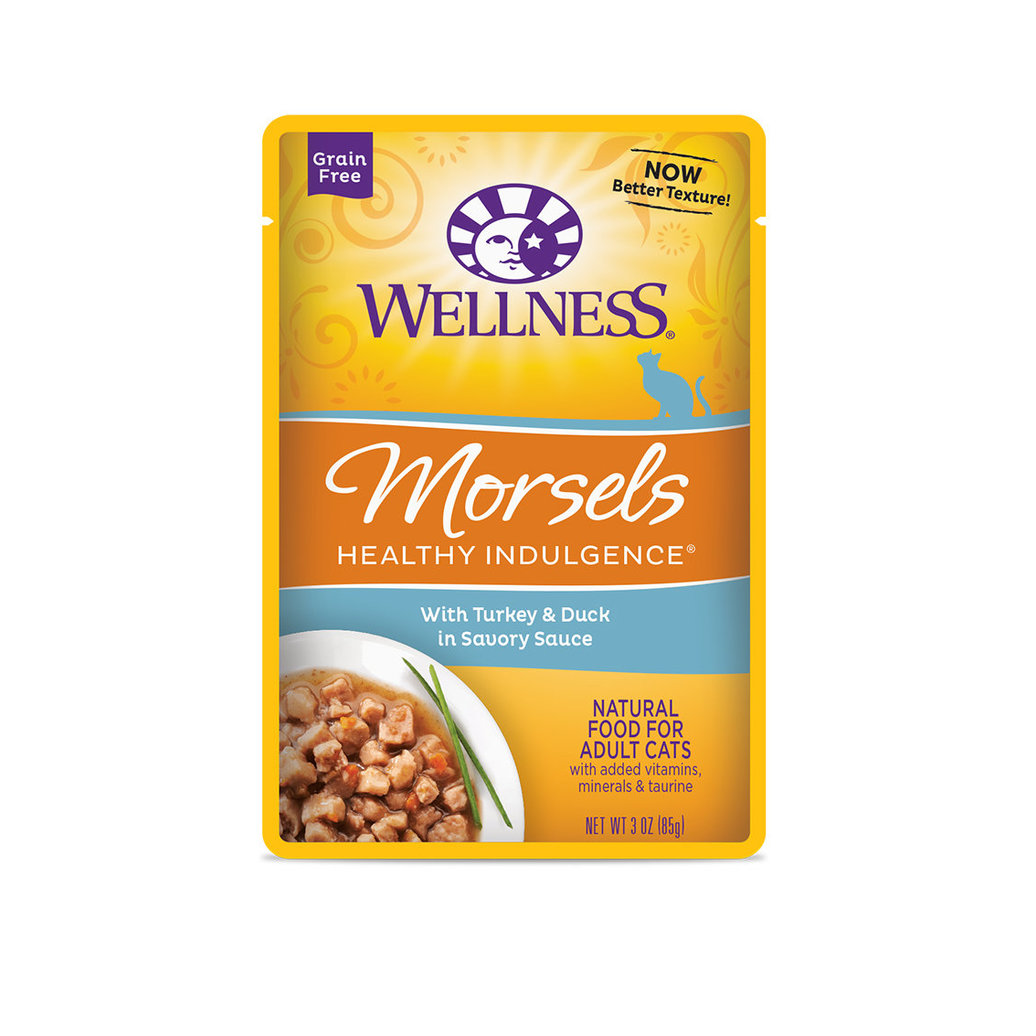 View larger image of Wellness, Healthy Indulgence, Turkey & Duck Morsels - 3 oz - Wet Cat Food