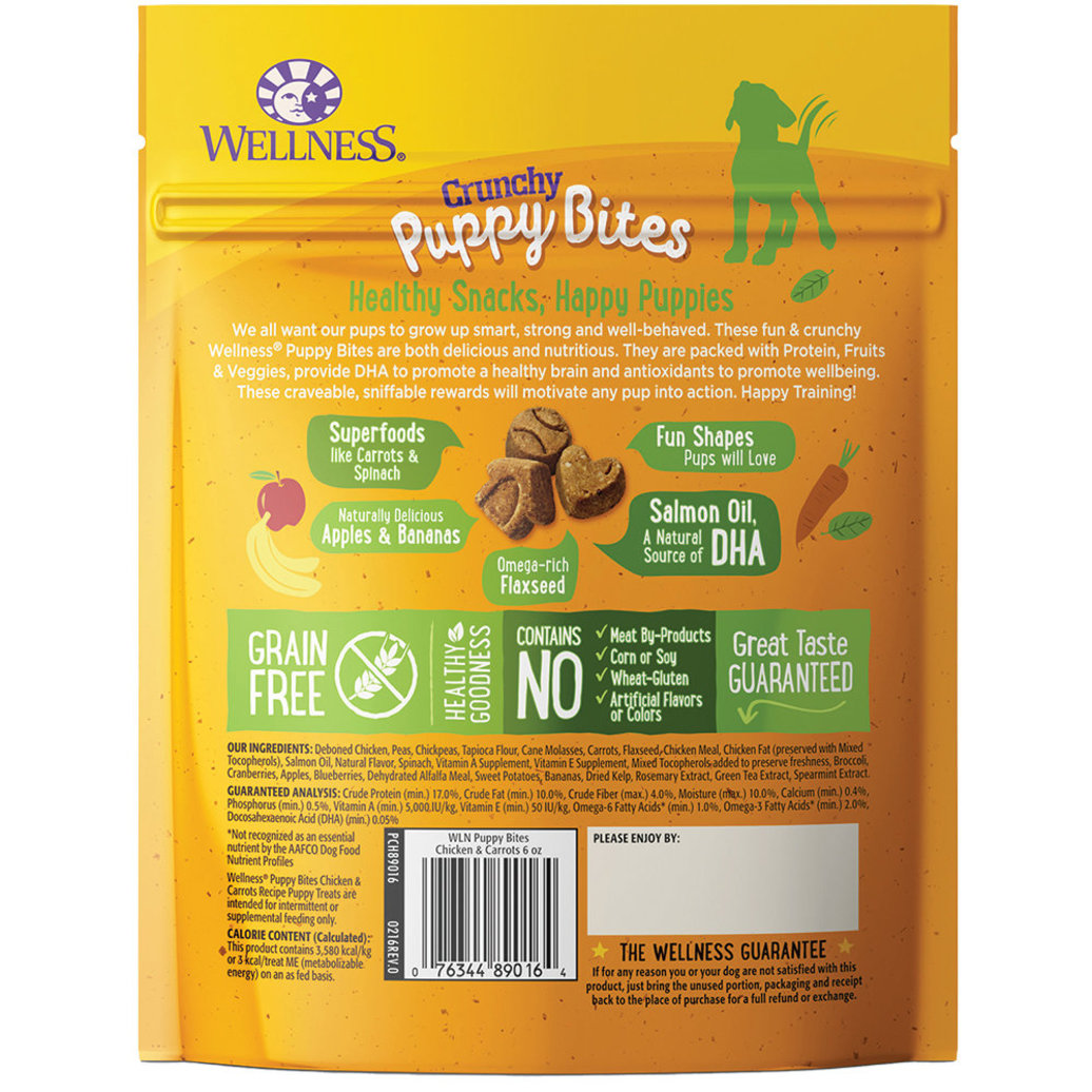 View larger image of Wellness, Just for Puppy, Chkn&Carrots Crunchy Treats - 6 oz