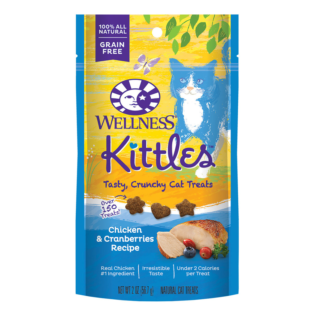 View larger image of Wellness, Kittles Chicken & Cranberry - 2 oz - Cat Treat