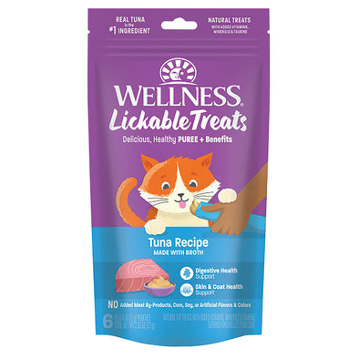 Wellness, Lickable Puree GF Treats - Tuna - 72 g - Cat Treats