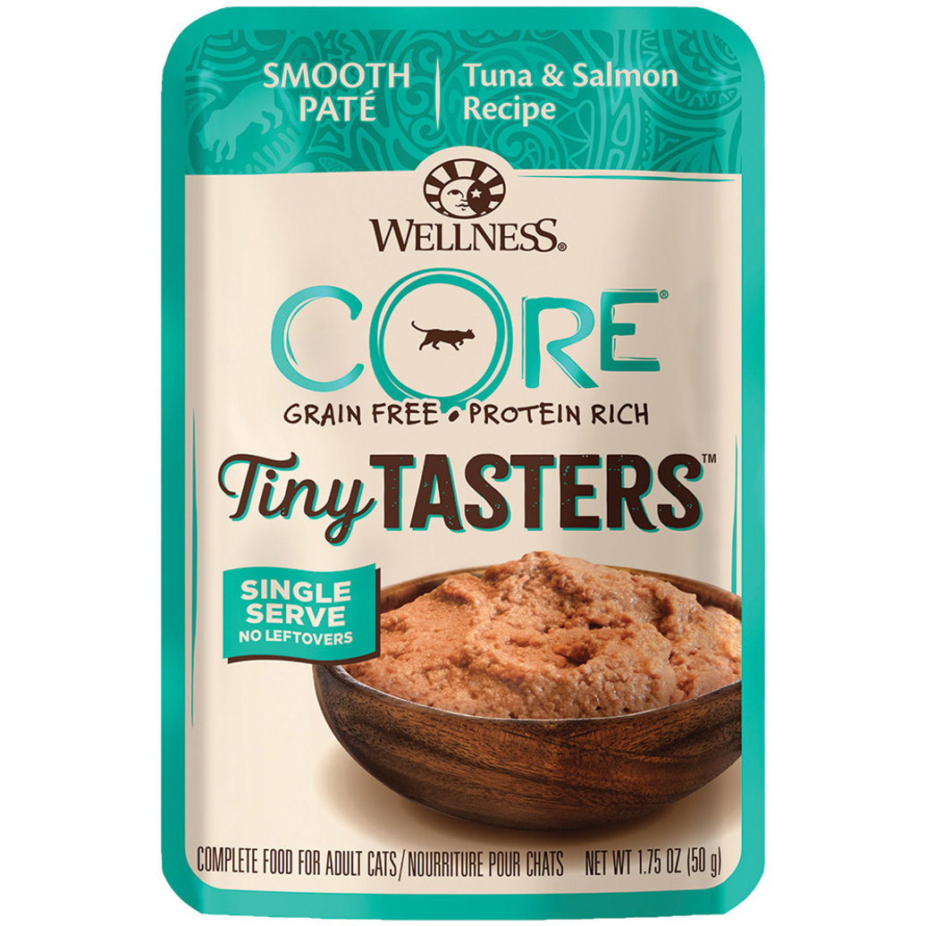 View larger image of Wellness, Pouch, Feline Adult - Core Tiny Tasters - Tuna & Salmon - 50 g - 12 pk - Wet Cat Food