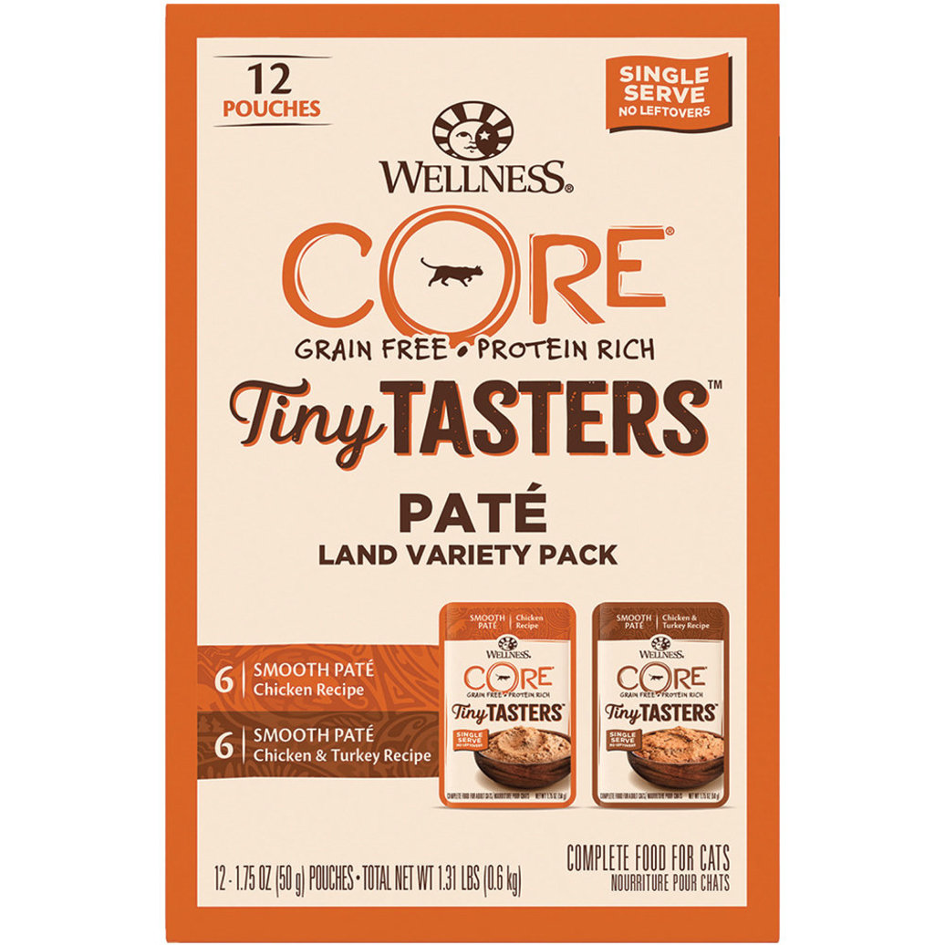 View larger image of Pouch, Feline Adult - Core Tiny Tasters VP - Land - 50 g - 12 pk