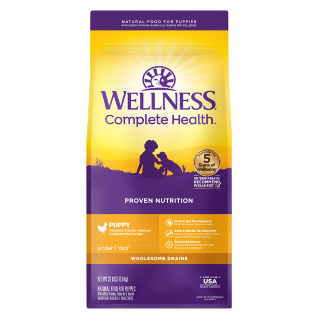 View larger image of Wellness, Puppy Complete Health - Deboned Chicken, Oatmeal & Salmon Meal - 11.8 kg - Dry Dog Food