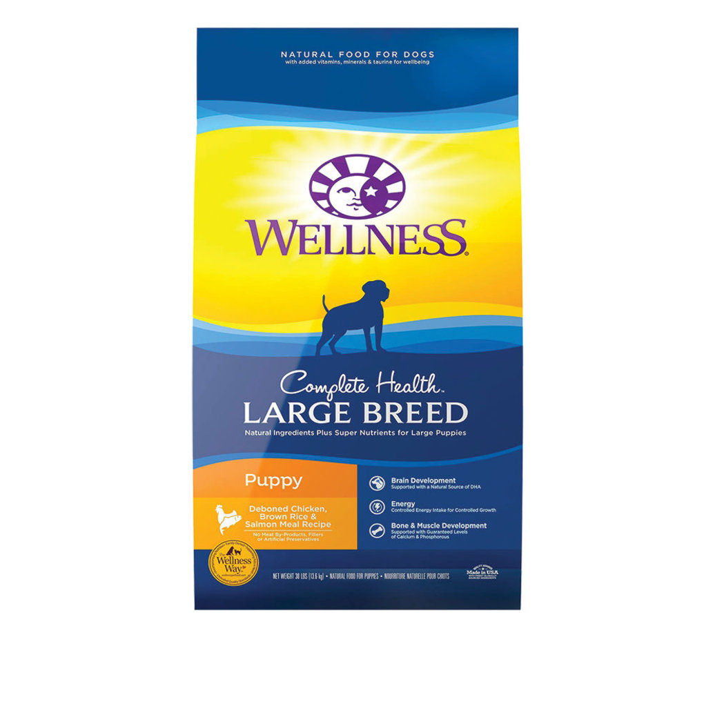 View larger image of Wellness, Puppy Large Breed - Chicken, Salmon & Brown Rice - 13.6kg