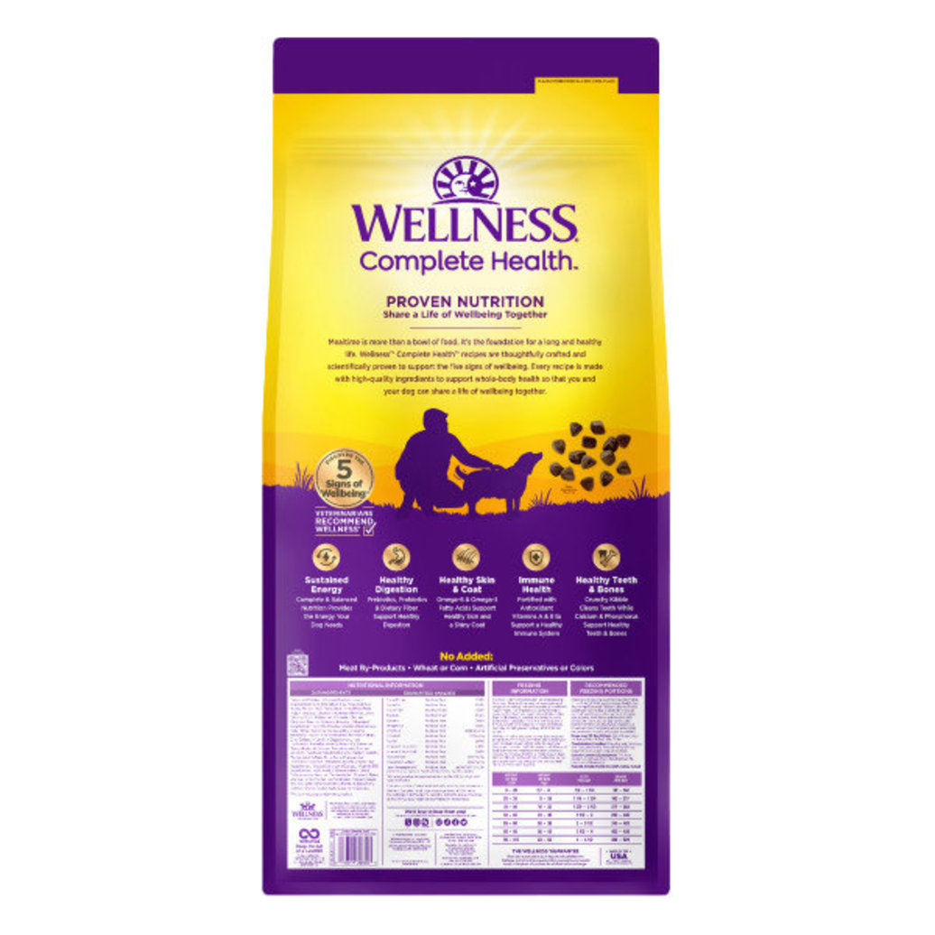 View larger image of Wellness, Senior Complete Health - Debonded Chicken & Barley - 11.8 kg - Dry Dog Food