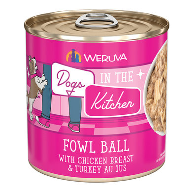 Weruva, Can, Adult - Fowl Ball - 283 g - Minced - Wet Dog Food