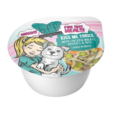Weruva, Tub, Adult - Kiss Me Thrice - 78 g - Shreds  - Wet Dog Food