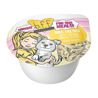 Weruva, Tub, Adult - Roll The Dice - 78 g - Shreds  - Wet Dog Food