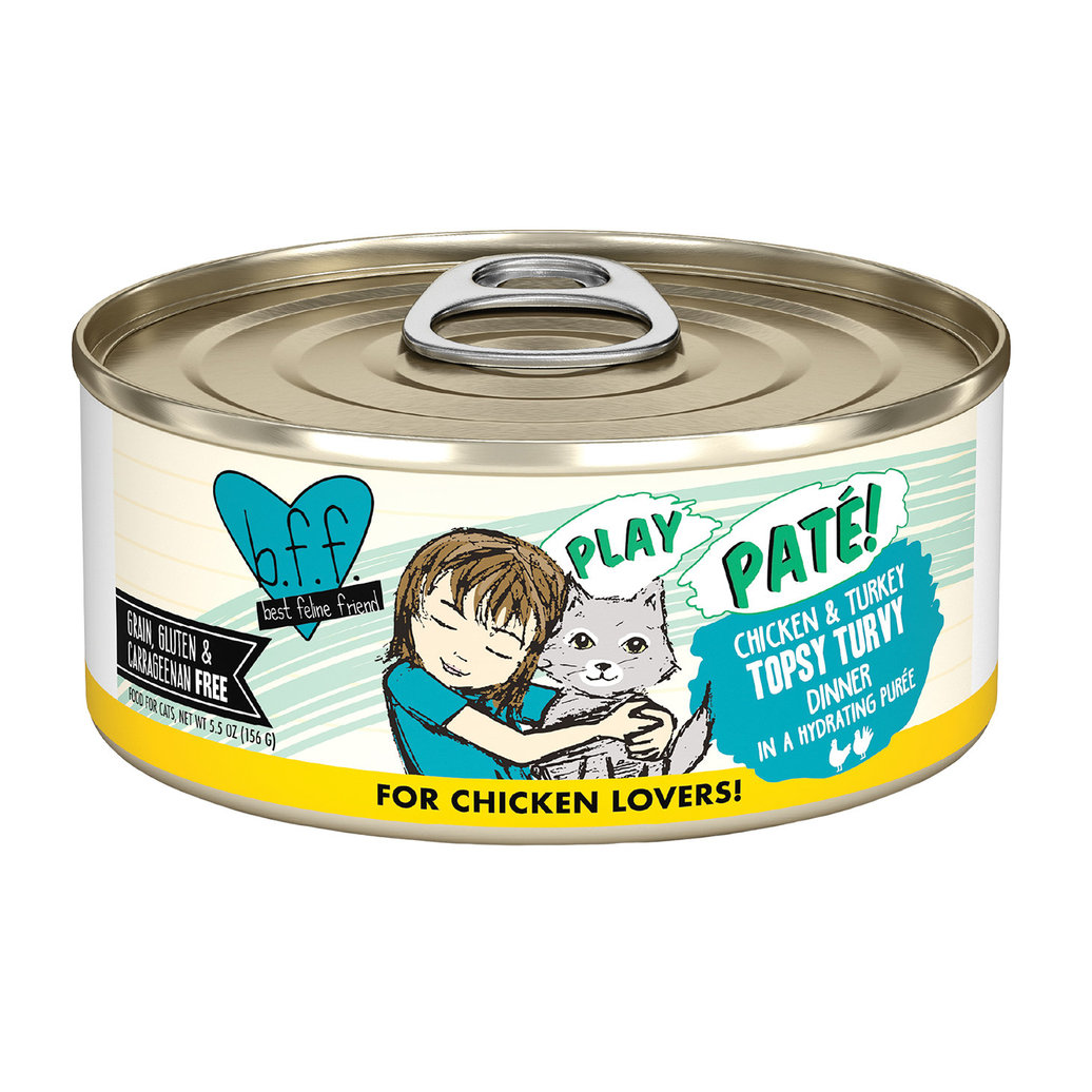 View larger image of Weruva, Can, Feline Adult - Topsy Turvy Chicken & Turkey - 156 g - Pate - Wet Cat Food