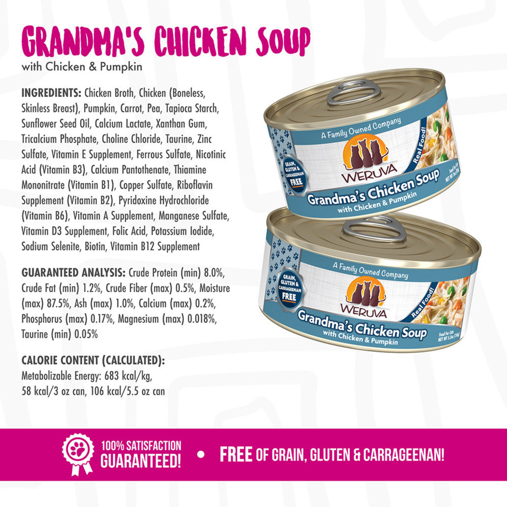 View larger image of Weruva, Can Feline - Grandmas Chicken Soup - 156 g