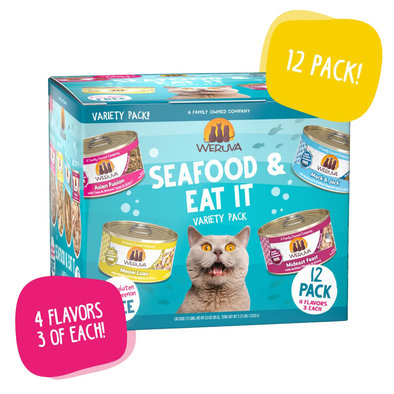 Weruva, Can Feline - Seafood and Eat It! VP 12pk - 85 g