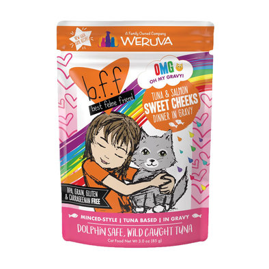 Weruva, Can Feline  - Tuna & Salmon Sweet Cheeks-85 g - Minced - Wet Cat Food
