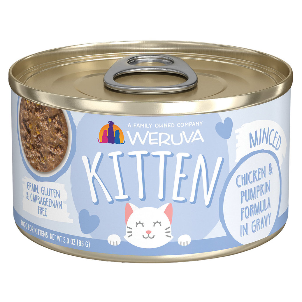 View larger image of Weruva, Can, Kitten, Chicken & Pumpkin in Gravy - 85 g - Minced  - Wet Cat Food