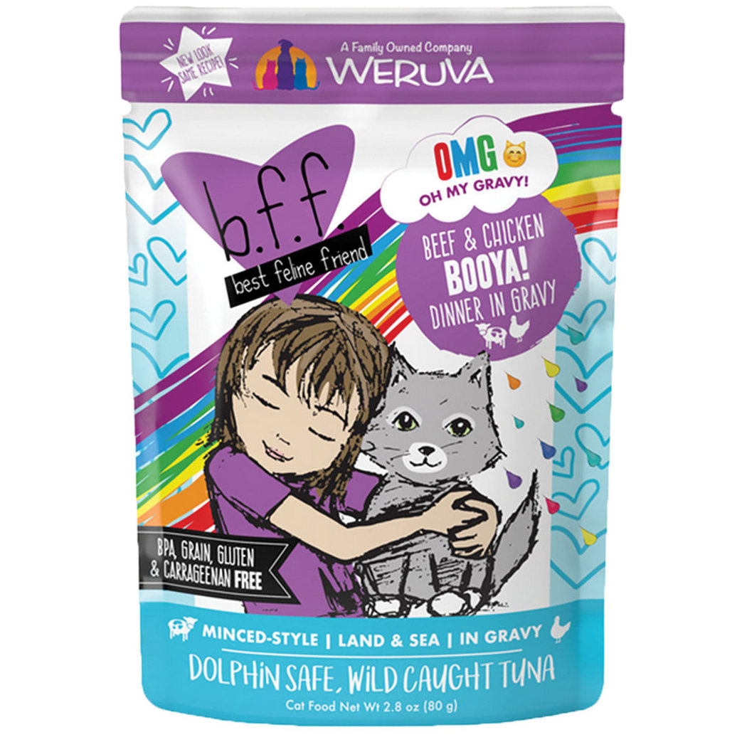 View larger image of Weruva, Pouch, Feline Adult - Beef & Chicken - 80 g - Minced  - Wet Cat Food
