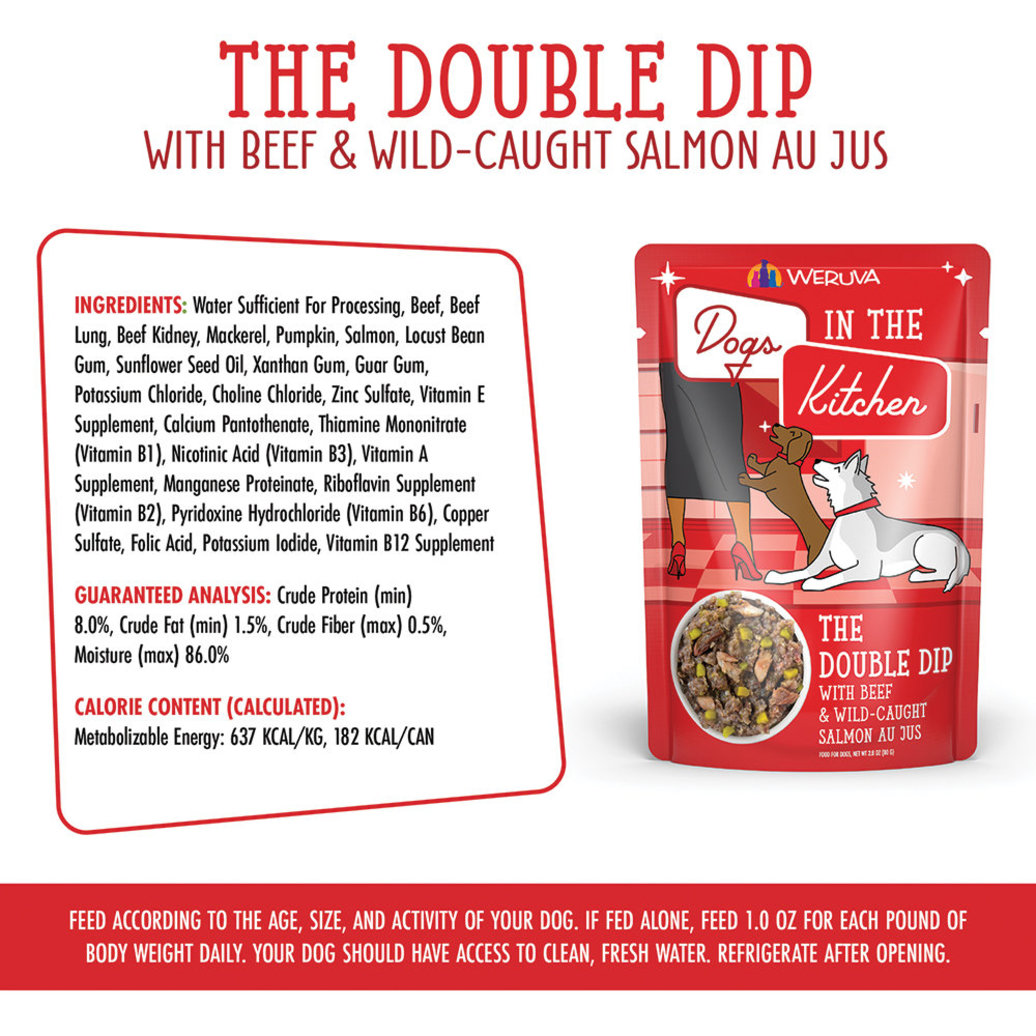 View larger image of Weruva, Pouch, Adult - Double Dip - 80 g - Minced - Wet Dog Food