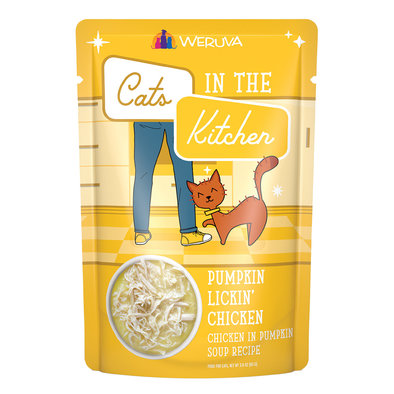 Weruva, Pouch, Feline Adult - Pumpkin Lickin Chicken - 85 g - Shreds - Wet Cat Food