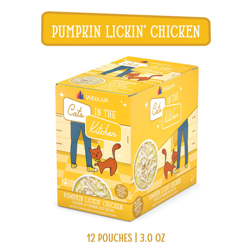 View larger image of Weruva, Pouch, Feline Adult - Pumpkin Lickin Chicken - 85 g - Shreds - Wet Cat Food