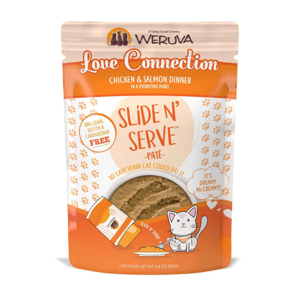 View larger image of Weruva, Pouch Feline - Love Connection - Chicken & Salmon- 80 g - Pate - Wet Cat Food