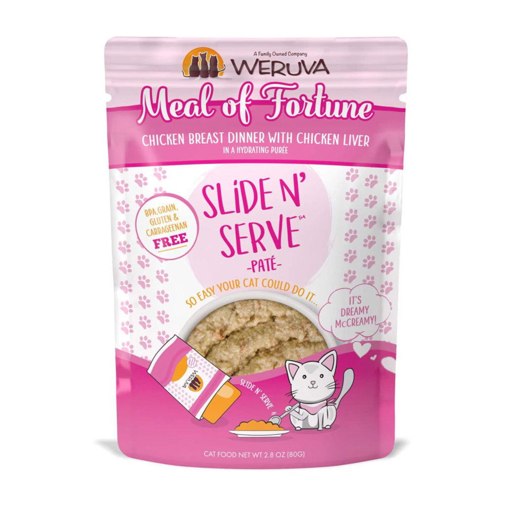 View larger image of Weruva, Pouch Feline - Meal of Fortune - Chicken Breast & Liver  - 80 g - Pate - Wet Cat Food
