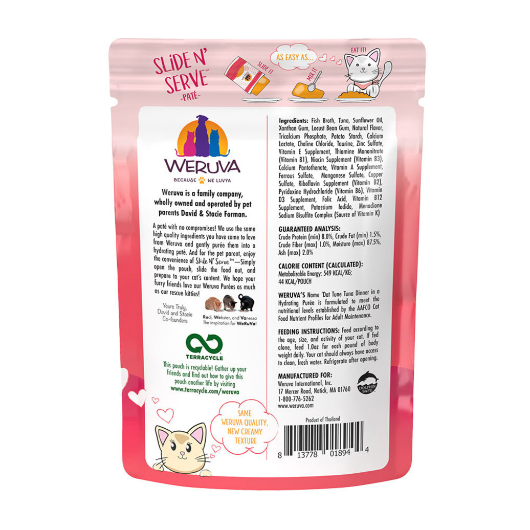 View larger image of Weruva, Pouch Feline - Name Dat Tuna - 80 g - Pate - Wet Cat Food
