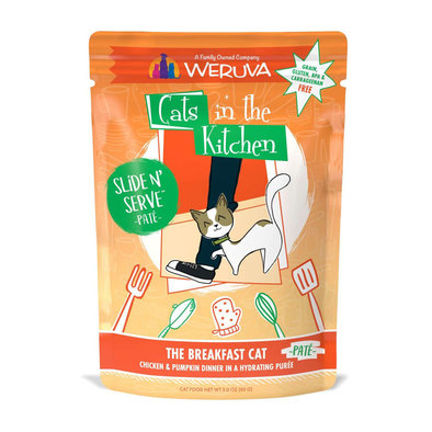 Weruva, Pouch Feline - The Breakfast Cat - Chicken & Pumpkin - 85 g - Pate - Wet Cat Food