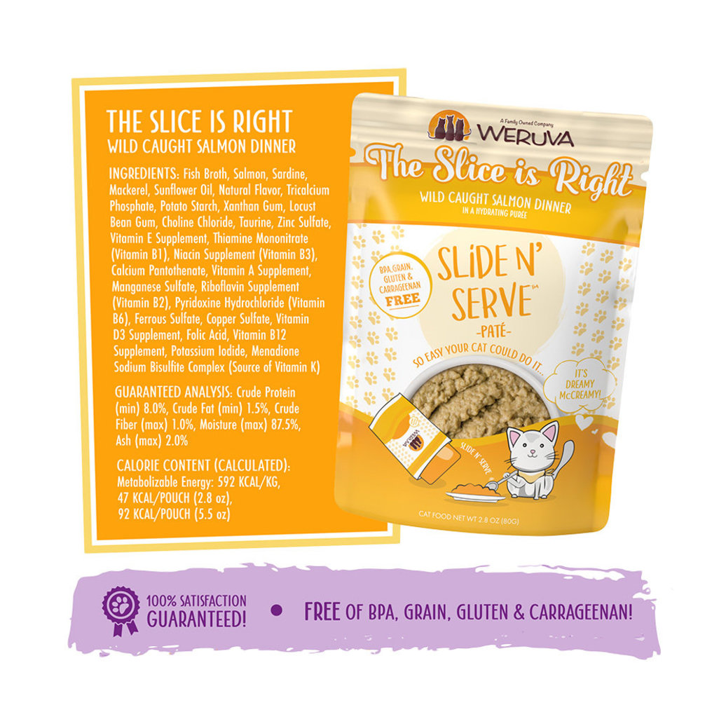 View larger image of Weruva, Pouch Feline - The Slice Is Right - Salmon - 80 g