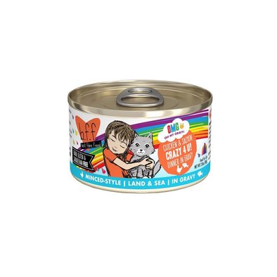 Can, Feline Adult - Crazy 4 U - Chicken & Salmon - 156 g