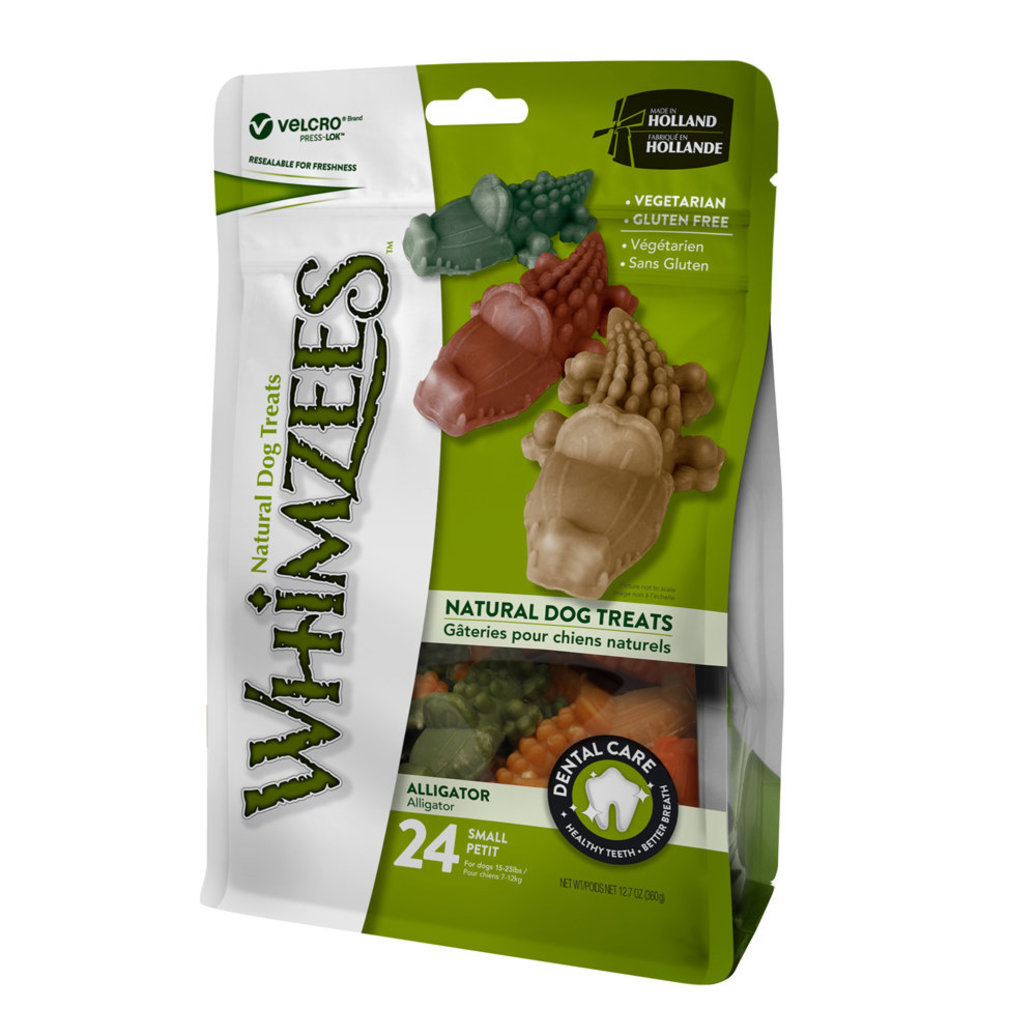 View larger image of Whimzees, Dental Treat, Alligator Value Pouch - Small- 24 Pc
