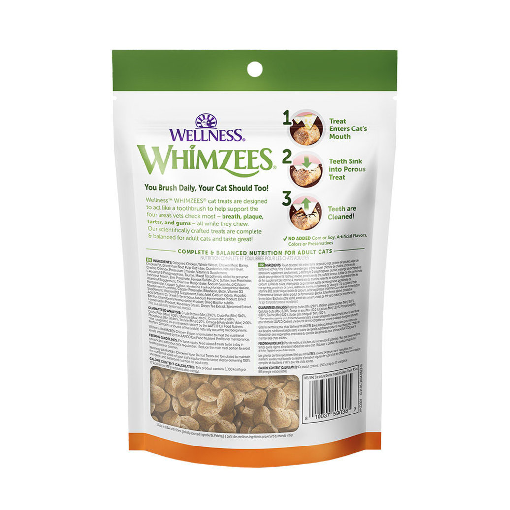 View larger image of Whimzees, Feline Dental Treats - Chicken - 56.69 g