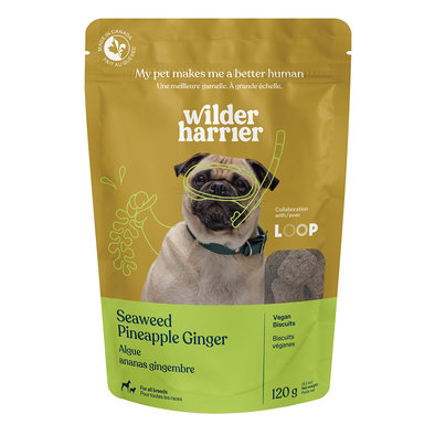 Wilder Harrier, Vegan Biscuits - Seaweed Pineapple Ginger - 120 g