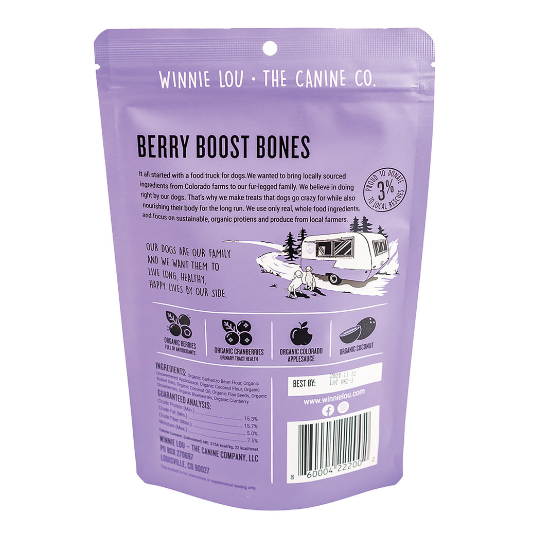 View larger image of Winnie Lou, Berry Boost Bones - 113 g
