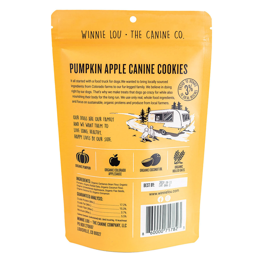 View larger image of Winnie Lou, Pumpkin Canine Cookies - 113 g