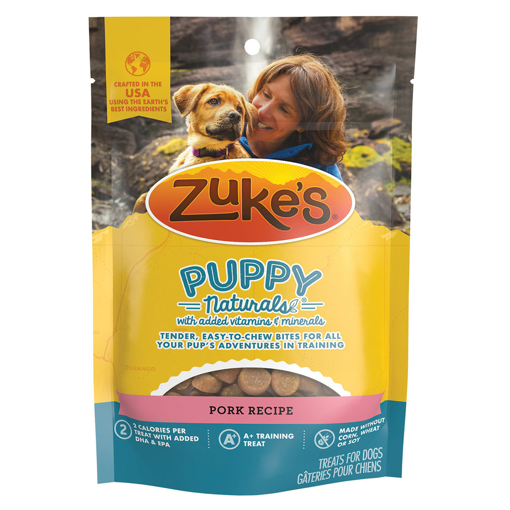View larger image of Zuke's, Puppy Naturals, Moist Dog Treats Pork - 5 oz